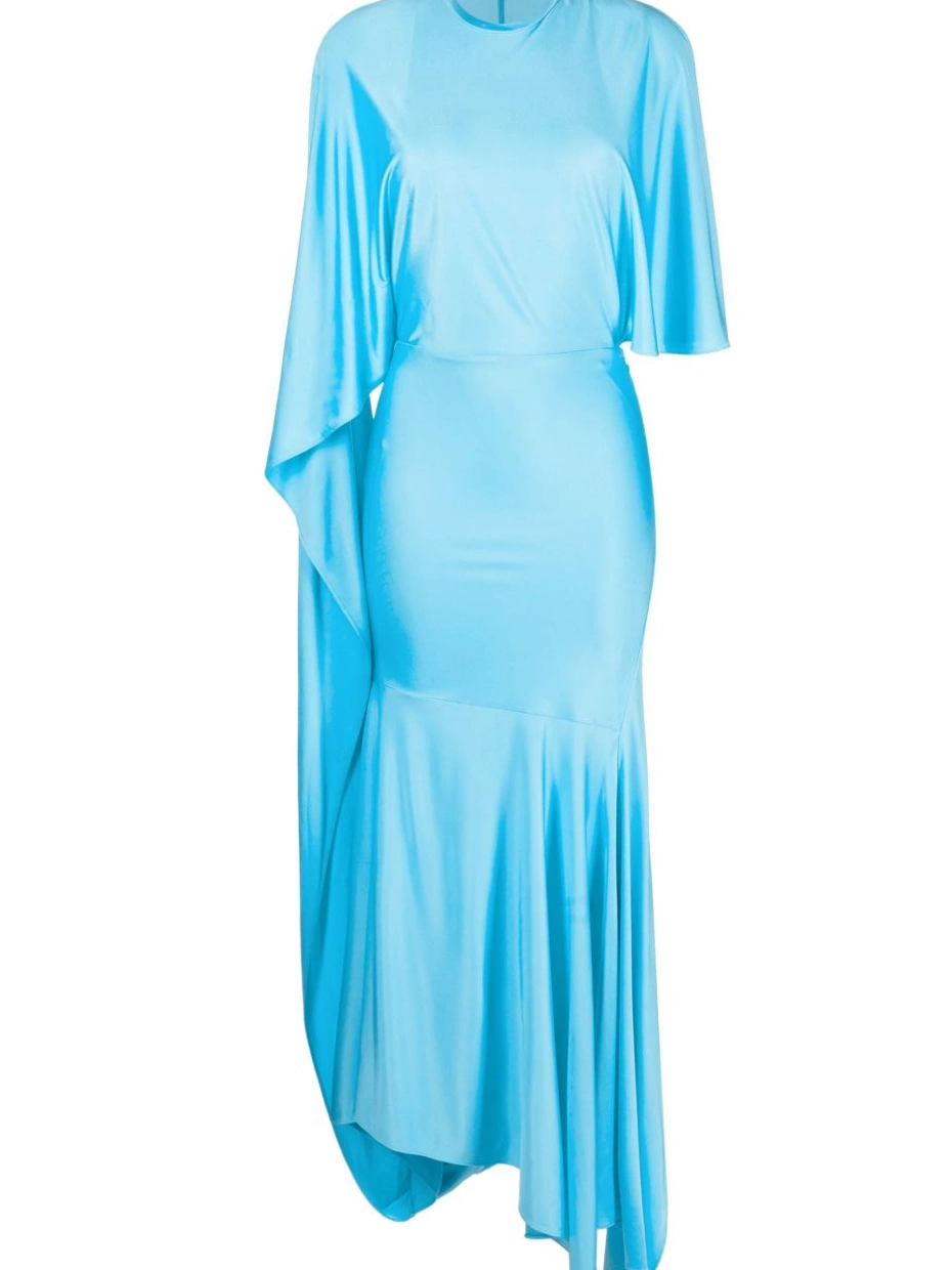 Cheap McCartney dress asymmetric cape-sleeve maxi Stella Women 0707